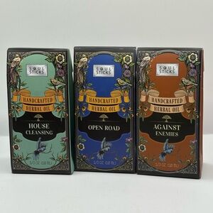 Soul Sticks Handcrafted Herbal Oil Blend 100% Pure Undiluted Magic Spellbook Lot